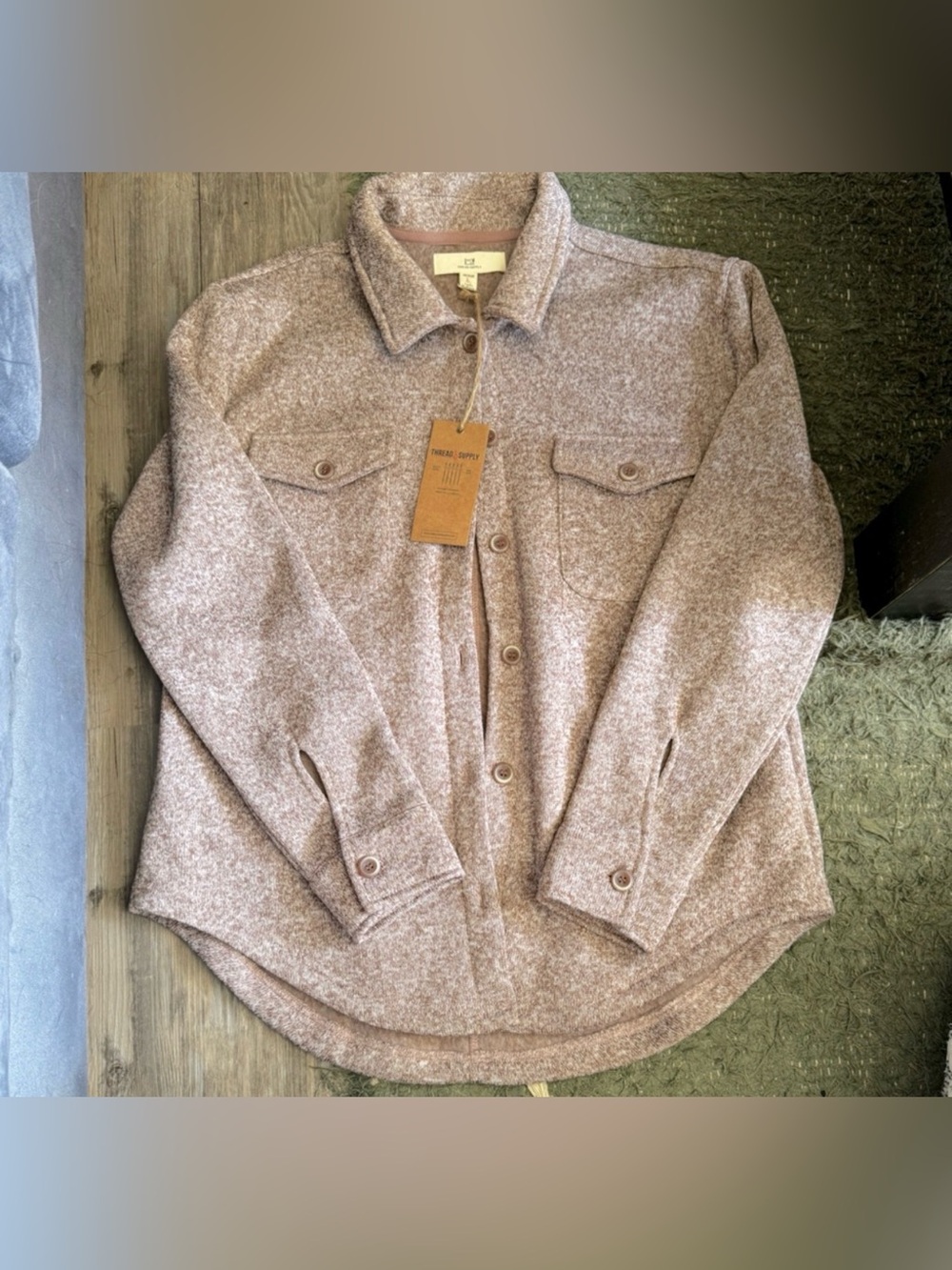 Thread & Supply button down shacket